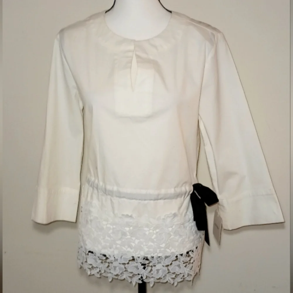NWT Ellen Tracy Stretch Blouse (M) - Picture 1 of 8